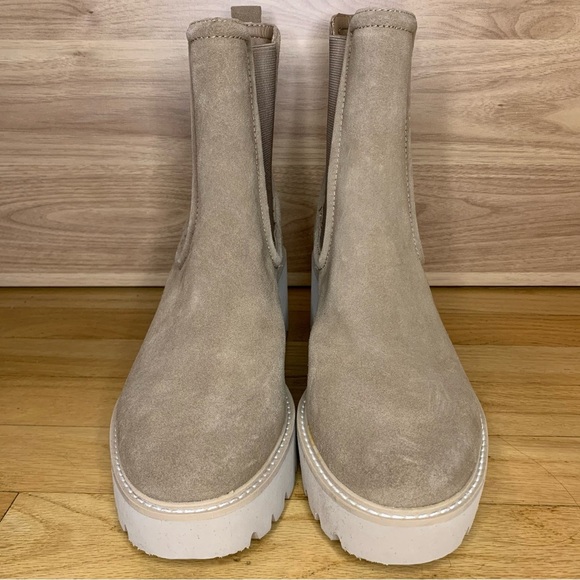 Dolce Vita Hawk H2O Waterproof Chelsea Boot in Mushroom Suede - Size 9.5 - Picture 3 of 9